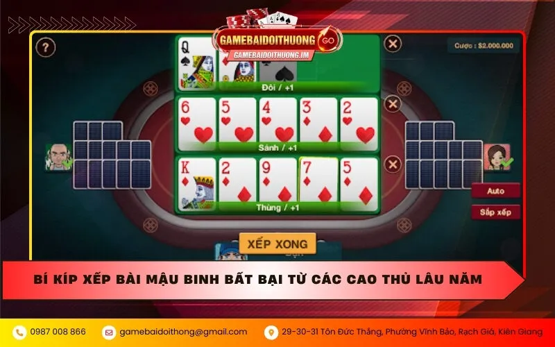 bi kip xep bai mau binh bat bai tu cac cao thu lau nam Bí kíp xếp bài Mậu Binh bất bại từ các cao thủ lâu năm