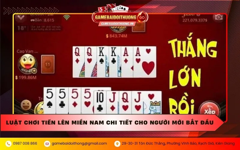 Luật chơi Tiến lên miền Nam chi tiết cho người mới bắt đầu