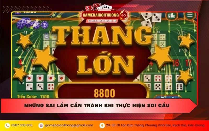 Những sai lầm cần tránh khi thực hiện soi cầu